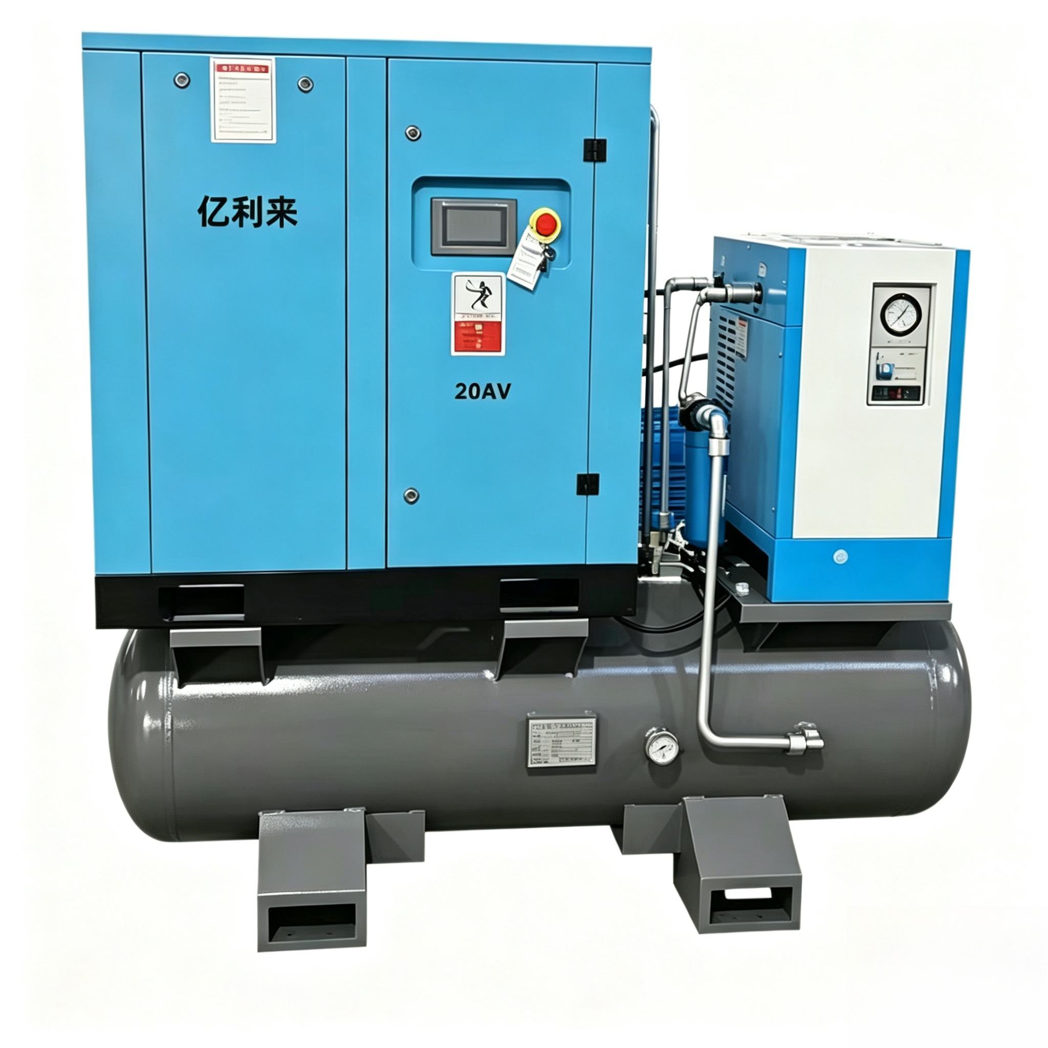 15kW 4 in 1 고정 속도 단일 단계 공기 압축기